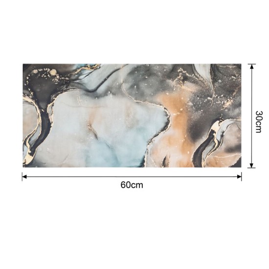 Set 6 panouri decorative autoadezive cu folie de aluminiu, efect marmura,  suprafata acoperita 1.08 m², Naimeed D7116, 60x30 cm, Multicolor