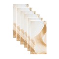 Set 6 panouri decorative autoadezive cu folie de aluminiu, efect marmura,  suprafata acoperita 1.08 m², Naimeed D7119, 60x30 cm, Crem