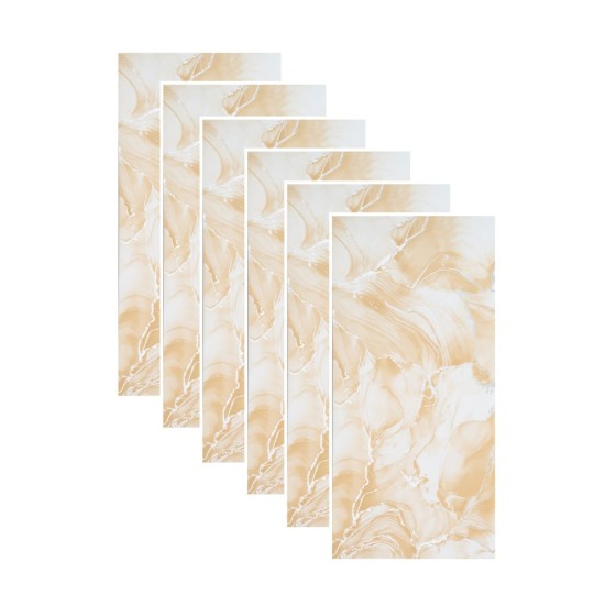 Set 6 panouri decorative autoadezive cu folie de aluminiu, efect marmura, suprafata acoperita 1.08 m², Naimeed D7131, 60x30 cm, Crem Set 6 panouri decorative autoadezive cu folie de aluminiu, efect marmura, suprafata acoperita 1.08 m², Naimeed D7131, 60x30 cm, Crem