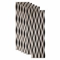 Set 6 Panouri riflaj acustic decorativ, MDF si pasla, Naimeed D6243, 240x30x1.8cm, Gri