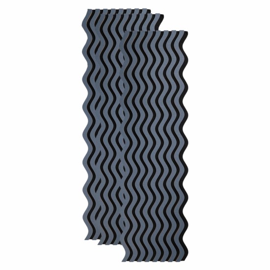 Set 3 Panouri riflaj acustic decorativ, MDF si pasla, Naimeed D6246, 240x30x1.8cm, Gri Inchis Set 3 Panouri riflaj acustic decorativ, MDF si pasla, Naimeed D6246, 240x30x1.8cm, Gri Inchis