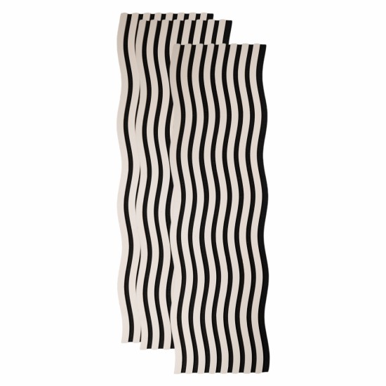 Set 3 Panouri riflaj acustic decorativ, MDF si pasla, Naimeed D6247, 240x30x1.8cm, Gri Set 3 Panouri riflaj acustic decorativ, MDF si pasla, Naimeed D6247, 240x30x1.8cm, Gri