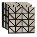 Set 5 Panouri riflaje acustice decorative, HDF si pasla, Naimeed D6752, 50x50x1.8cm, Gri Set 5 Panouri riflaje acustice decorative, HDF si pasla, Naimeed D6752, 50x50x1.8cm, Gri