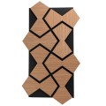 Set 5 Panouri riflaje acustice decorative, HDF si pasla, Naimeed D6753, 85x48x1.8cm, Stejar Inchis Set 5 Panouri riflaje acustice decorative, HDF si pasla, Naimeed D6753, 85x48x1.8cm, Stejar Inchis