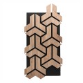 Set 5 Panouri riflaje acustice decorative, HDF si pasla, Naimeed D6760, 90x45x1.8cm, Stejar Set 5 Panouri riflaje acustice decorative, HDF si pasla, Naimeed D6760, 90x45x1.8cm, Stejar