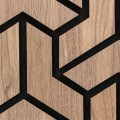 Set 5 Panouri riflaje acustice decorative, HDF si pasla, Naimeed D6760, 90x45x1.8cm, Stejar Set 5 Panouri riflaje acustice decorative, HDF si pasla, Naimeed D6760, 90x45x1.8cm, Stejar