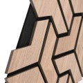 Set 5 Panouri riflaje acustice decorative, HDF si pasla, Naimeed D6760, 90x45x1.8cm, Stejar Set 5 Panouri riflaje acustice decorative, HDF si pasla, Naimeed D6760, 90x45x1.8cm, Stejar