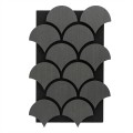 Set 5 Panouri riflaje acustice decorative, HDF si pasla, Naimeed D6762, 60x40x1.8cm, Gri Set 5 Panouri riflaje acustice decorative, HDF si pasla, Naimeed D6762, 60x40x1.8cm, Gri