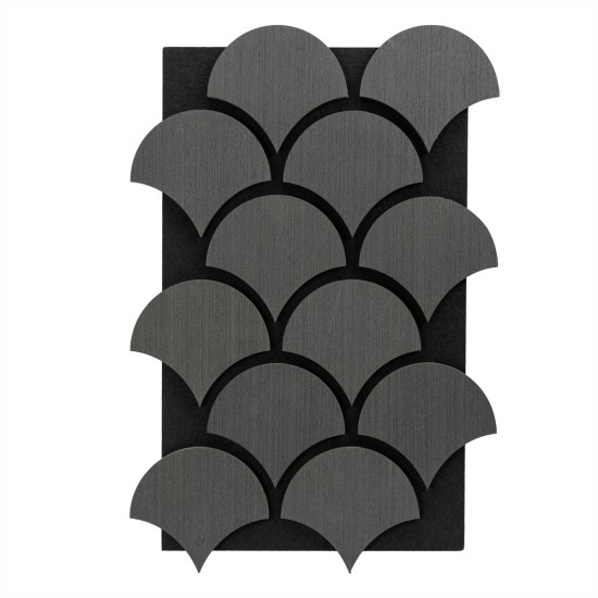 Set 5 Panouri riflaje acustice decorative, HDF si pasla, Naimeed D6762, 60x40x1.8cm, Gri Set 5 Panouri riflaje acustice decorative, HDF si pasla, Naimeed D6762, 60x40x1.8cm, Gri