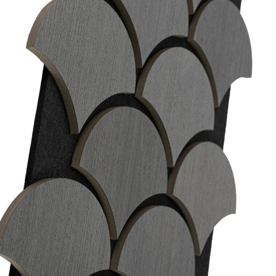Set 5 Panouri riflaje acustice decorative, HDF si pasla, Naimeed D6762, 60x40x1.8cm, Gri Set 5 Panouri riflaje acustice decorative, HDF si pasla, Naimeed D6762, 60x40x1.8cm, Gri