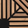 Set 5 Panouri riflaje acustice decorative, MDF si pasla, Naimeed D6770, 60x60x1.8cm, Stejar inchis Set 5 Panouri riflaje acustice decorative, MDF si pasla, Naimeed D6770, 60x60x1.8cm, Stejar inchis