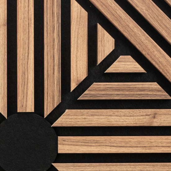 Set 5 Panouri riflaje acustice decorative, MDF si pasla, Naimeed D6770, 60x60x1.8cm, Stejar inchis Set 5 Panouri riflaje acustice decorative, MDF si pasla, Naimeed D6770, 60x60x1.8cm, Stejar inchis