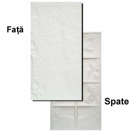 Set 10 x Panou Decorativ 3D, Naimeed D5733, ultrausor, design elegant, PU, 120 x 60 x 3 cm, Alb