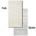 Set 4 x Panou Decorativ 3D, Naimeed D5744, ultrausor, design elegant, PU, 120 x 60 x 3 cm, Crem deschis
