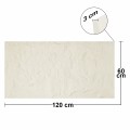 Set 4 x Panou Decorativ 3D, Naimeed D5744, ultrausor, design elegant, PU, 120 x 60 x 3 cm, Crem deschis