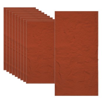 Set 10 x Panou Decorativ 3D, Naimeed D5745, ultrausor, design elegant, PU, 120 x 60 x 3 cm, Rosu