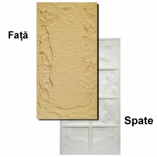 Set 6 x Panou Decorativ 3D, Naimeed D5749, ultrausor, design elegant, PU, 120 x 60 x 5 cm, Crem