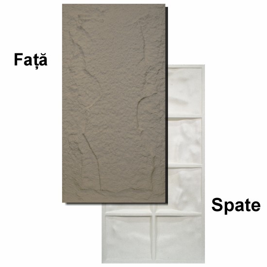 Set 6 x Panou Decorativ 3D, Naimeed D5757, ultrausor, design elegant, PU, 120 x 60 x 5 cm, Maro