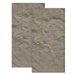 Set 2 x Panou Decorativ 3D, Naimeed D5760, ultrausor, design realist, PU, 120 x 60 x 6 cm, Crem