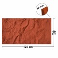 Set 2 x Panou Decorativ 3D, Naimeed D5762, ultrausor, design realist, PU, 120 x 60 x 6 cm, Rosu