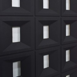 Set 4 x Panou Decorativ 3D, Naimeed D5768, ultrausor, design elegant, PU, 120 x 60 x 3 cm, Negru