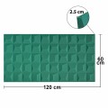 Set 5 x Panou Decorativ 3D, Naimeed D5772, ultrausor, design elegant, PU, 120 x 60 x 2.5 cm, Turcoaz Set 5 x Panou Decorativ 3D, Naimeed D5772, ultrausor, design elegant, PU, 120 x 60 x 2.5 cm, Turcoaz