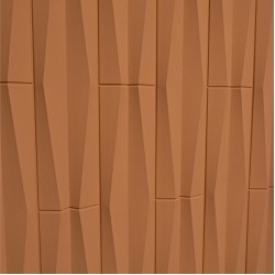 Set 5 x Panou Decorativ 3D, Naimeed D5775, ultrausor, design elegant, PU, 120 x 60 x 2.5 cm, Portocaliu