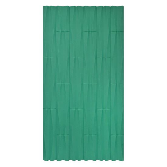 Set 12 x Panou Decorativ 3D, Naimeed D5776, ultrausor, design elegant, PU, 120 x 60 x 2.5 cm, Turcoaz