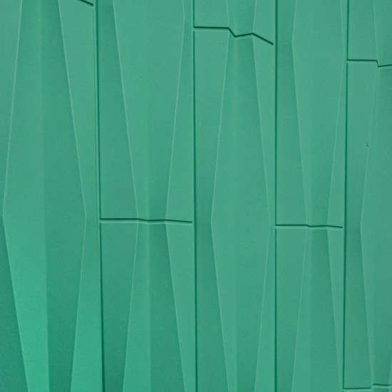 Set 12 x Panou Decorativ 3D, Naimeed D5776, ultrausor, design elegant, PU, 120 x 60 x 2.5 cm, Turcoaz