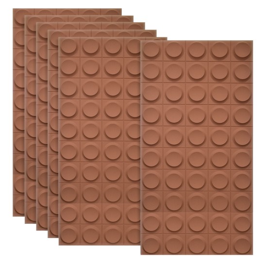 Set 6 x Panou Decorativ 3D, Naimeed D5781, ultrausor, design elegant, PU, 120 x 60 x 2.5 cm, Caramiziu Set 6 x Panou Decorativ 3D, Naimeed D5781, ultrausor, design elegant, PU, 120 x 60 x 2.5 cm, Caramiziu