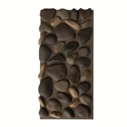 Panou decorativ 3D, efect piatră naturală, ultraușor, Naimeed D7580, pentru interior și exterior, 120x60x5.7cm, Maro ciocolatiu