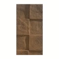 Panou decorativ 3D, imitatie lemn, ultraușor, Naimeed D7589, pentru interior și exterior, 120x60x2cm, Maro
