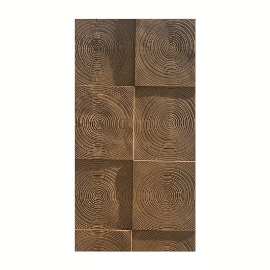 Panou decorativ 3D, imitatie lemn, ultraușor, Naimeed D7589, pentru interior și exterior, 120x60x2cm, Maro