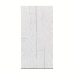 Panou decorativ 3D, imitatie lemn, ultraușor, Naimeed D7602, pentru interior și exterior, 120x60x1cm, Alb