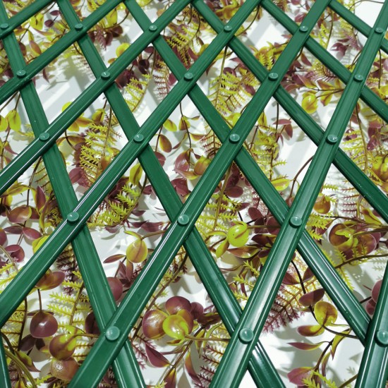 Paravan verde artificial, extensibil, Naimeed D5573, Verde/Maro Paravan verde artificial, extensibil, Naimeed D5573, Verde/Maro