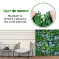 Panou din plante artificiale, cu frunze, Naimeed D5897, Verde Multicolor, 600x400mm Panou din plante artificiale, cu frunze, Naimeed D5897, Verde Multicolor, 600x400mm