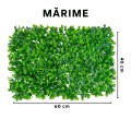 Panou din plante artificiale, cu frunze, Naimeed D5900, Verde, 600x400mm Panou din plante artificiale, cu frunze, Naimeed D5900, Verde, 600x400mm