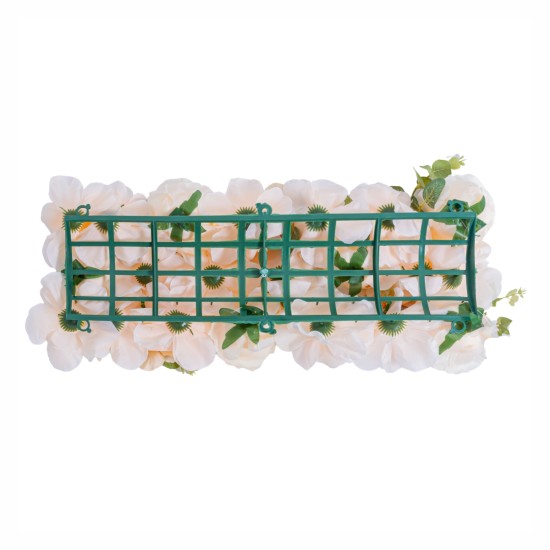 Panou din plante artificiale cu flori, Naimeed D5906, Roz Deschis, 250x100mm