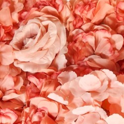 Panou din plante artificiale cu flori, Naimeed D5909, Rosu, 600x400mm