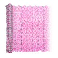 Plasa gard, flori artificiale, Naimeed D5961, paravan pentru balcon, terasa si gard, Roz, 1000x3000mm