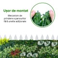 Panou din plante artificiale, cu frunze, Naimeed D7204, Verde, 50x100cm