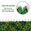 Panou din plante artificiale, cu frunze, Naimeed D7205, Verde, 50x100cm