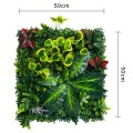 Panou din plante artificiale, cu frunze, Naimeed D7212, Verde, 50X50 cm Panou din plante artificiale, cu frunze, Naimeed D7212, Verde, 50X50 cm
