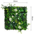 Panou din plante artificiale, cu frunze, Naimeed D7216, Verde, 50X50 cm Panou din plante artificiale, cu frunze, Naimeed D7216, Verde, 50X50 cm
