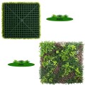 Panou din plante artificiale,cu frunze, Naimeed D7430, Multicolor, 100x100 cm