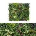 Panou din plante artificiale,cu frunze, Naimeed D7431, Multicolor, 100x100 cm