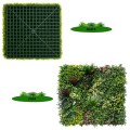 Panou din plante artificiale,cu frunze, Naimeed D7432, Multicolor, 100x100 cm