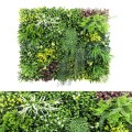 Panou din plante artificiale,cu frunze, Naimeed D7434, Multicolor, 100x100 cm