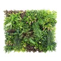 Panou din plante artificiale,cu frunze, Naimeed D7435, Multicolor, 100x100 cm