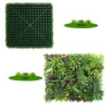 Panou din plante artificiale,cu frunze, Naimeed D7435, Multicolor, 100x100 cm